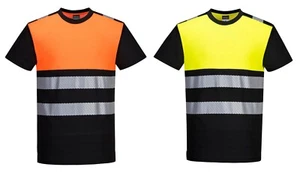 Portwest PW311 PW3 Hi-Vis Classe 1 T-shirt Durable Confort Respirant Léger - Photo 1 sur 10
