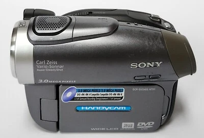 Sony DCR-DVD403 Mini DVD Handycam Video Camcorder Gray Tested No Battery - Image 1 of 4