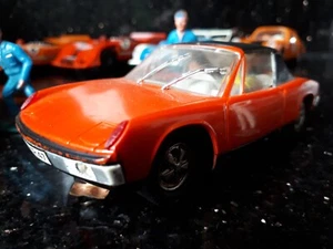 MODELLAUTOS CARRERA UNIVERSAL "PORSCHE 914/6", orangerot, gepflegt - Picture 1 of 7