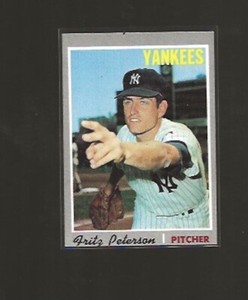 1970 TOPPS FRITZ PETERSON #142 EX+ HIGHER GRADE