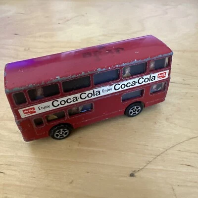 Corgi Juniors Daimler Fleetline London Double-Decker Coke-Cola Bus (Red 1:64) #1 - Image 1 of 4