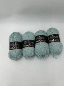 Lote If 4 Madejas - Scheepjes Color Crafter Hilo Acrílico Premium Azul Agua Claro - Imagen 1 de 2