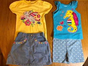 4-teiliges einzigartiges Mädchenpaket: Jojo Maman, Bebe & mehr Größe 5-6 gebraucht, in einwandfreiem Zustand - Bild 1 von 2