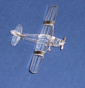 Swarovski Crystal Memories Airplane Figurine 3-7/8" Wingspan x 3.25" Long 671419 - Picture 1 of 8