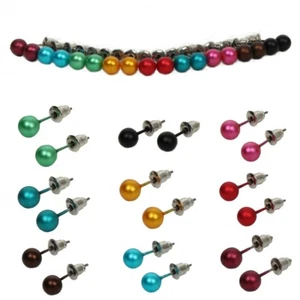 Mini Ohrringe Ohrstecker Ohrschmuck Earring Kugel - Bild 1 von 11