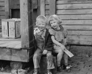 Children From The Depression 1940 Vintage 8x10 Reprint Of Old Photo - Picture 1 of 1