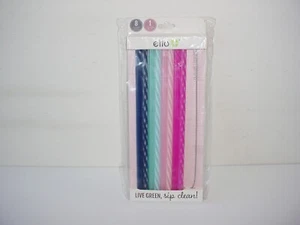Ello Impact Plastic Reusable Straws 8 Pack - Picture 1 of 1