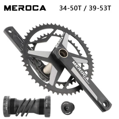 Кривошипная система для дорожного гравийного велосипеда MEROCA 170 мм 10/11 скоростей 50/34T 53/39T 68-73 мм BB - Изображение 1 из 4
