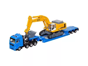 SIKU SUPER 1:87 CAMION MAN TRASPORTO PESANTE + ESCAVATORE LIEBHEER ART 1847 - Foto 1 di 3