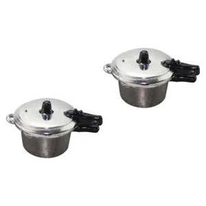 2 PEZZI Mini Pentola a Pressione Modello Compatta Miniatura Cucina Bambino - Foto 1 di 12