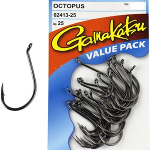 Gamakatsu Octopus Black Size 6 25 Pack - Picture 1 of 3