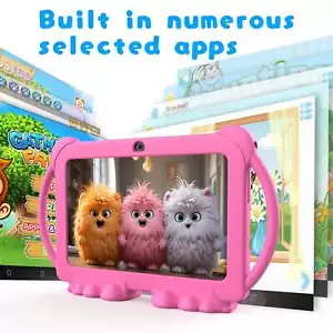XYHLC-Kids Tablet 7 Inch For Boys Girls Android 12 Tablets For Kids 4GB RAM 32GB - Picture 1 of 16