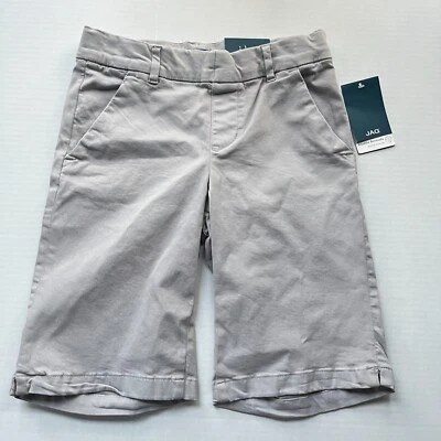 Pantalones Cortos JAG Maggie Bermudas Mujer Talla 0 Pull On 11" Gris Entrepierna Elastizados Nuevos con Etiquetas Foto 1 de 4