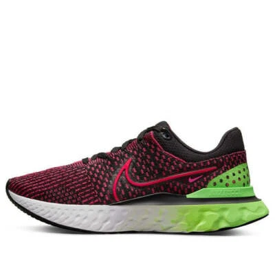 Nike React Infinity Run Fk 3 DH5392-003 Flyknit Siren Red Green Strike Men's NEW - Image 1 of 4
