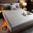Thicken Mattress Cover Velvet Fitted Sheet Warm Cover Protector Bed Linen Sheets