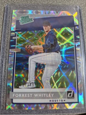 2020 Panini Donruss -Rated Prospects Forrest Whitley #RP-9 Silver /349 (RC) U100 - Image 1 of 2