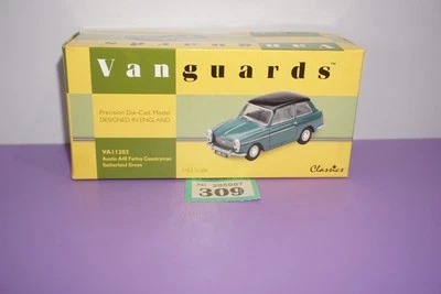 Vanguards 1/43 Austin A40 Farina Countryman Sutherland Green VA11203 Model Boxed - Image 1 of 4