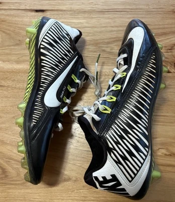 Nike Mens Football Cleats Size 11 Vapor Carbon Elite 2.0 Flywire 2014 Black - Image 1 of 4