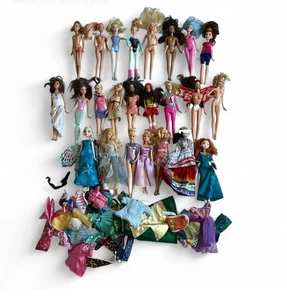 Barbie Doll Lot 24 Dolls + Mix Clothes Disney Princess Mixed Fashionistas Bundle - Picture 1 of 8