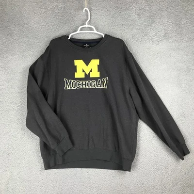 Michigan Wolverines Sweater Mens 2XL Black NCAA Football Crewneck Colosseum - Image 1 of 4