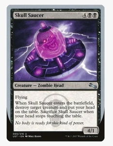 Skull Saucer #66 Unstable (UST) Magic Card In Protective Sleeve - Picture 1 of 3