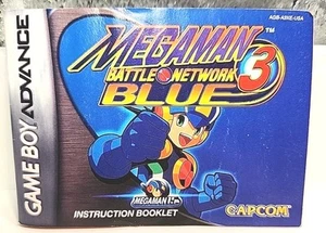 Mega Man Battle Network 3: Blue (Nintendo Game Boy Advance, 2003) Capcom Manual - Picture 1 of 9