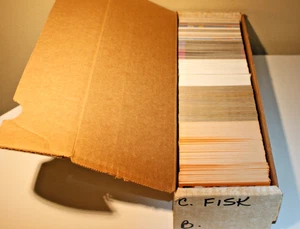 1980s - 1990s Carlton Fisk Baseball Cards - 1 box (685 cards) - near mint - Picture 1 of 4
