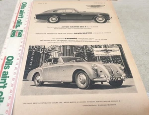 1956 ASTON MARTIN DB2-4 & LAGONDA   Original Sales Advert  - Picture 1 of 1