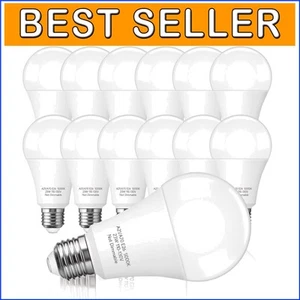 Bright 23W LED Bulb Pack - 12 Count, 2500 Lumens, Eco-Friendly Lighting Solution - Picture 1 of 9