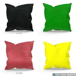 Plain Cushion Covers 22" 24" 26" 28" All Colours All Sizes - Picture 1 of 21