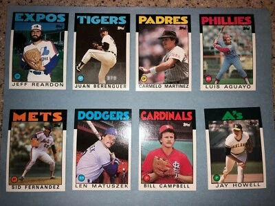 1986 TOPPS BASEBALL CARDS YOU CHOOSE 35-783 MLB CARD FREE SHIPPING - Image 1 of 4