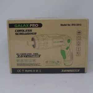 GalaxPro DC Cordless Screwdriver NEW SEALED 3.6V Lithium Model #HYS-2013 - Picture 1 of 9