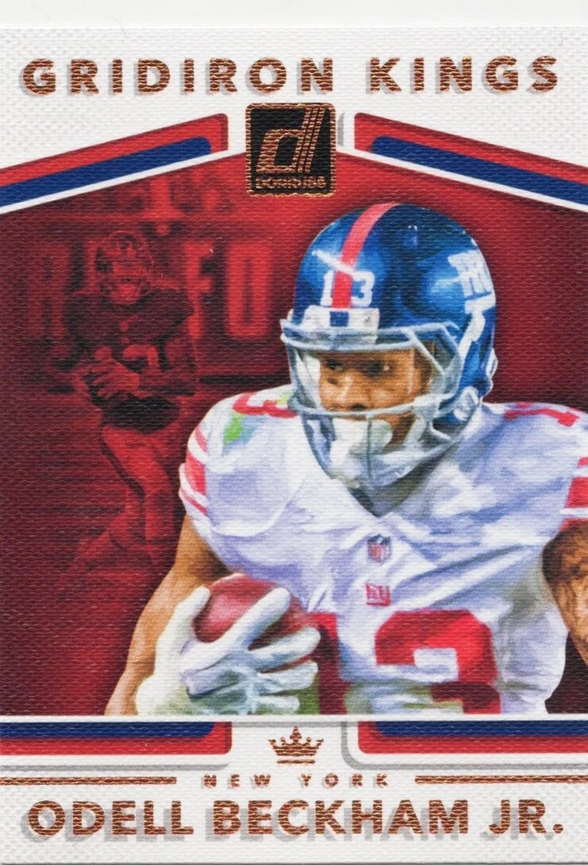 Odell Beckham Jr. 2017 Panini Donruss Gridiron Kings #8 GIANTS - Image 1 of 2