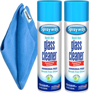 Sprayway, Glass Cleaner, Window Cleaner, Pack of 2 Spray Foam with 1-Pack Bonus  - Picture 1 of 5