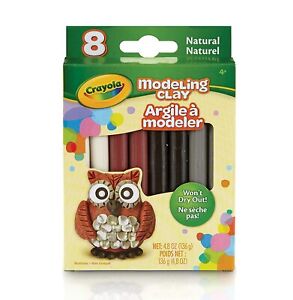 Crayola Modeling Clay, Assorted Classic Natural Colors, 8 Count, Gift for Kids