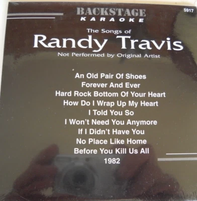 **NEW KARAOKE CD+G DISC  BS5917 RANDY TRAVIS FREE UNTRACKED POST AUSTRALIA** - Image 1 of 2