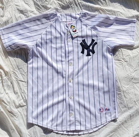 Womens Vintage Majestic New York Yankees Jason Giambi MLB Jersey Size L Cover