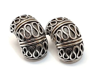 Pierre Lang massiv Ohrclips Ohrschmuck rhodium Silber – alte Kollektion - Bild 1 von 4