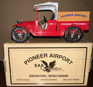 Liberty Classics Limited Edition EAA Pioneer Airport Truck Bank NEW #117400