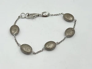 Charles Garnier Sterling Silver Constellation Bead Station Bracelet 6.75” 7.8g - Picture 1 of 9