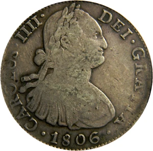 Mexico 1806 MO Th  8 Reales  PCGS F-15 (7-18) - Picture 1 of 4