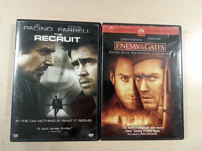 2 Pack DVD Set Used The Recruit/Enemy At The Gates - Image 1 of 2