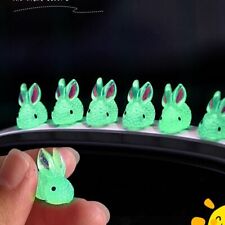 Rabbit Miniature Bunny Doll Car Interior Decoration Car Luminous Ornaments