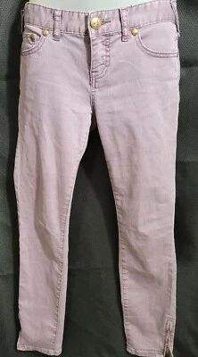 Pantalones de mezclilla Free People lavanda tiro bajo ajustados talla 26 Foto 1 de 4