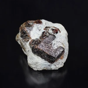 ALMANDIN aus der kleinen Kiefer Granat Mine, Madison Co. N.C. #2993 R - Bild 1 von 5