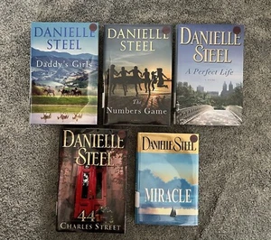 Lot of 5 Danielle Steel Daddy’s Girl Numbers Game Perfect 44 Charles Miracle HC - Picture 1 of 4