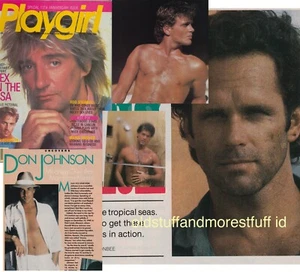 PLAYGIRL 6-86 JUNE 1986 ROD STEWART DON JOHNSON NUDE GREGORY HARRISON NUDE EXEC - Picture 1 of 2