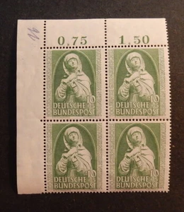 Bund, 151** Nationalmuseum Nürnberg Viererblock 4er-Block Eckrand geprSchlegel - Bild 1 von 2