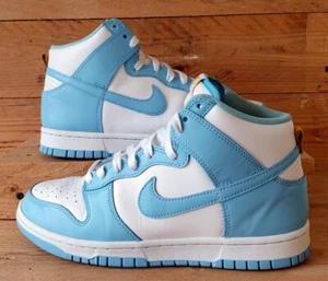 Nike Dunk High Retro Leather Trainers UK6.5/US7.5/EU40.5 DD1399-401 Blue Chill - Bild 1 von 12