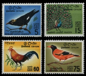 Sri Lanka 1966 - Mi-Nr. 340-343 ** - MNH - Vögel / Birds - Bild 1 von 1